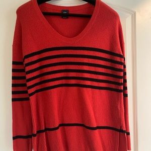 Gap sweater, size S, red with navy stripes